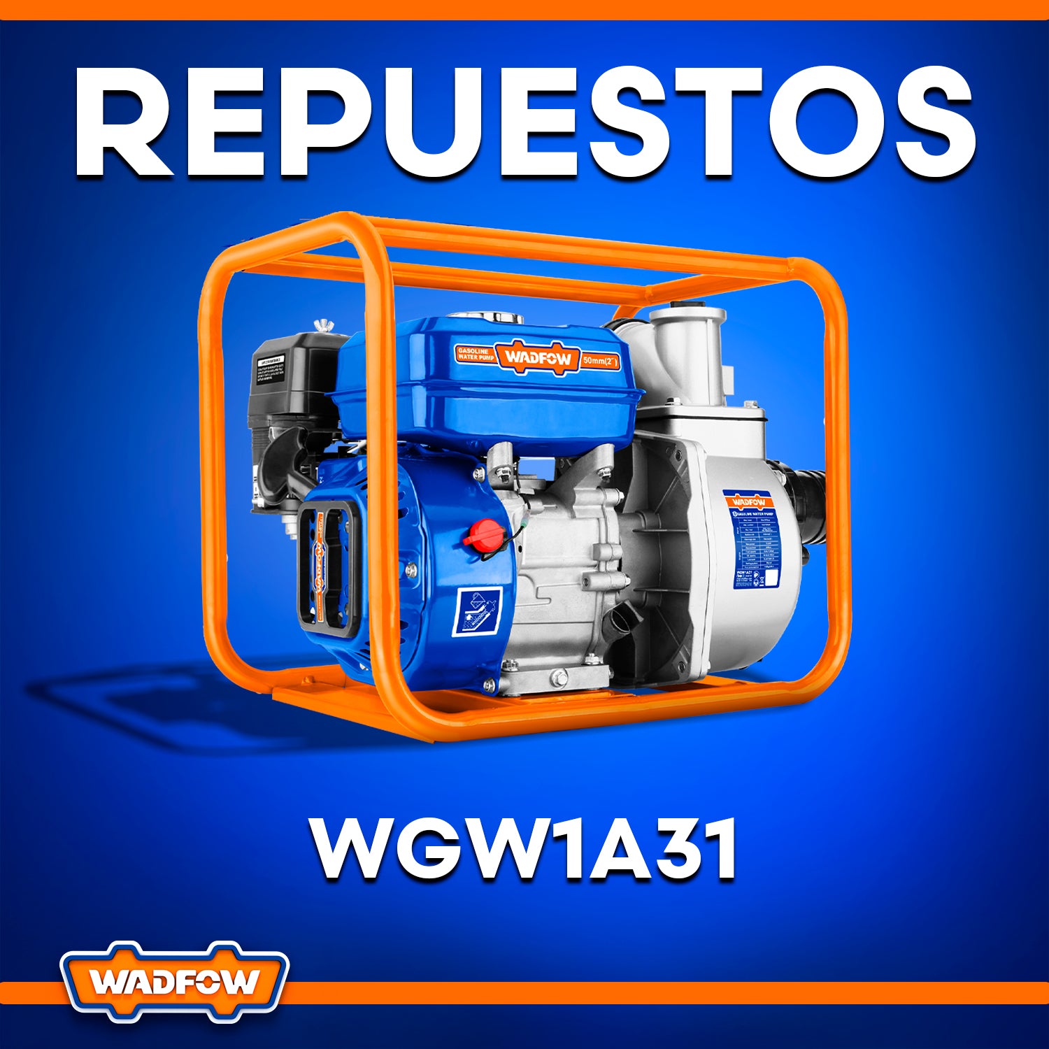 Repuestos de Bomba de agua a Gasolina 7.0 HP 3" WGW1A31
