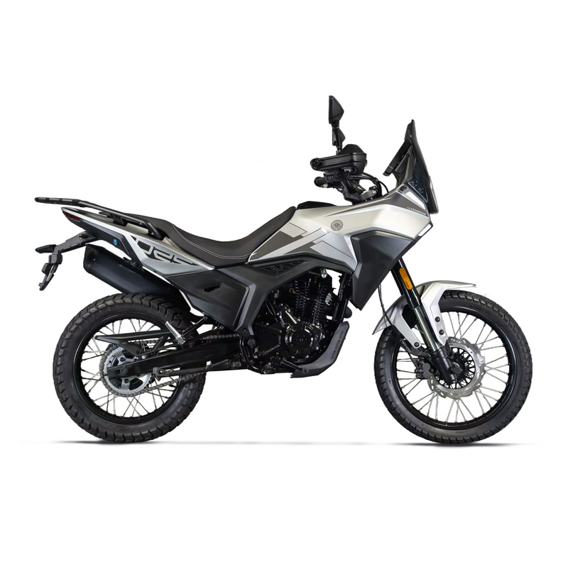 Moto T250X Morbidelli Color Gris Motor Monocilindro 4 tiempos, 4 válvulas, Tanque 11L