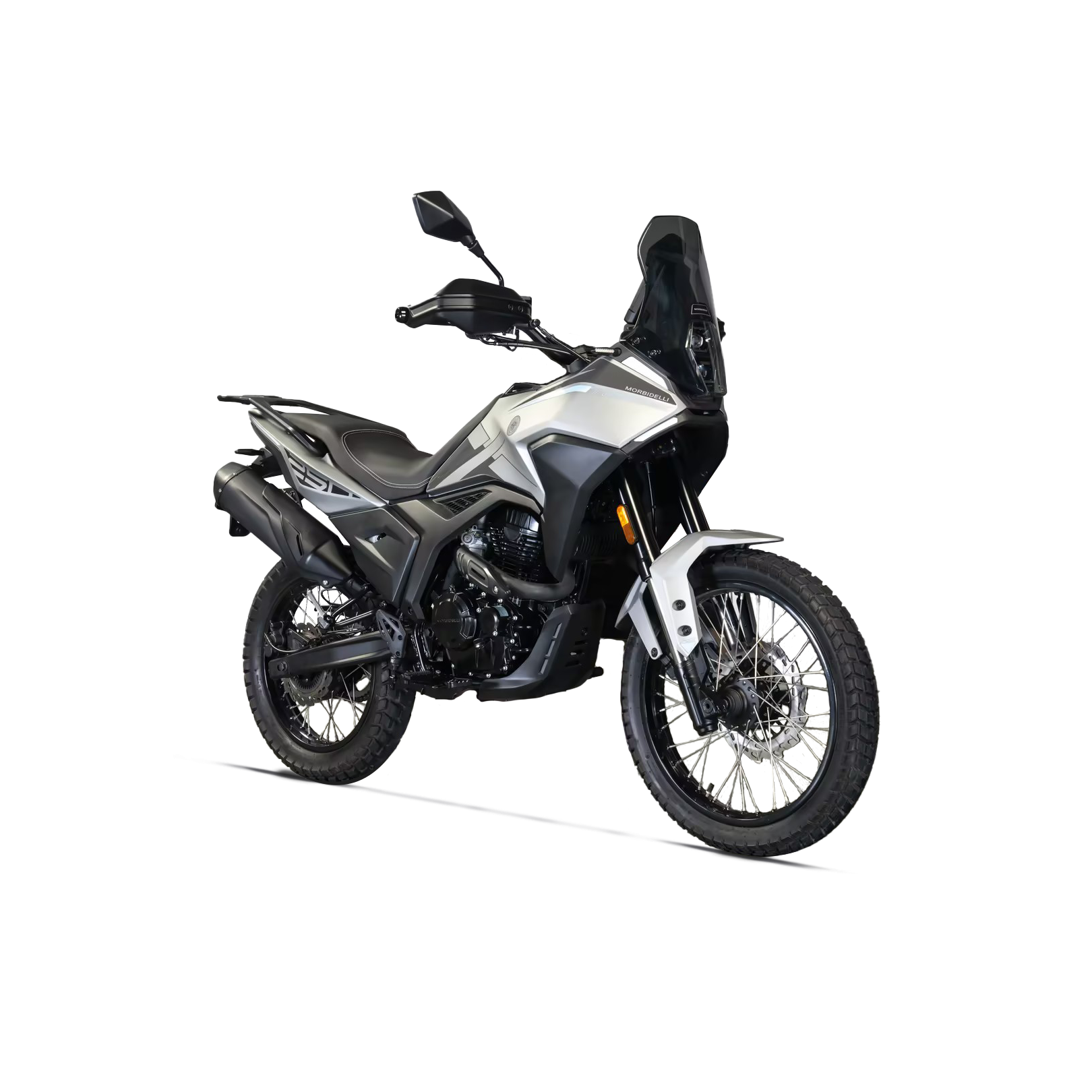 Moto T250X Morbidelli Color Gris Motor Monocilindro 4 tiempos, 4 válvulas, Tanque 11L