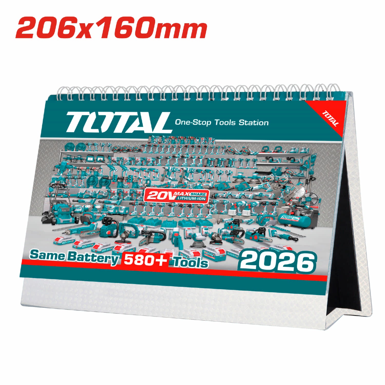 Calendario de Escritorio Año 2026 Tamaño: 206x140mm Material Papel Cartulina