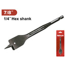 Broca plana para madera 7/8" Vástago alta resistencia. Manita para taladro.
