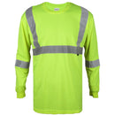 Camisas Suéter De Seguridad Con Rayas Reflectivas. Talla L (Color Verde Fosforescente). Manga Larga