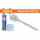 Broca plana para madera de 32mm. Zanco hexagonal de 1/4". Manita para taladro.