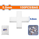 Cruz Espaciador de Baldosas. Separador de Baldosas 5mm Paquete 100 pzas. Set