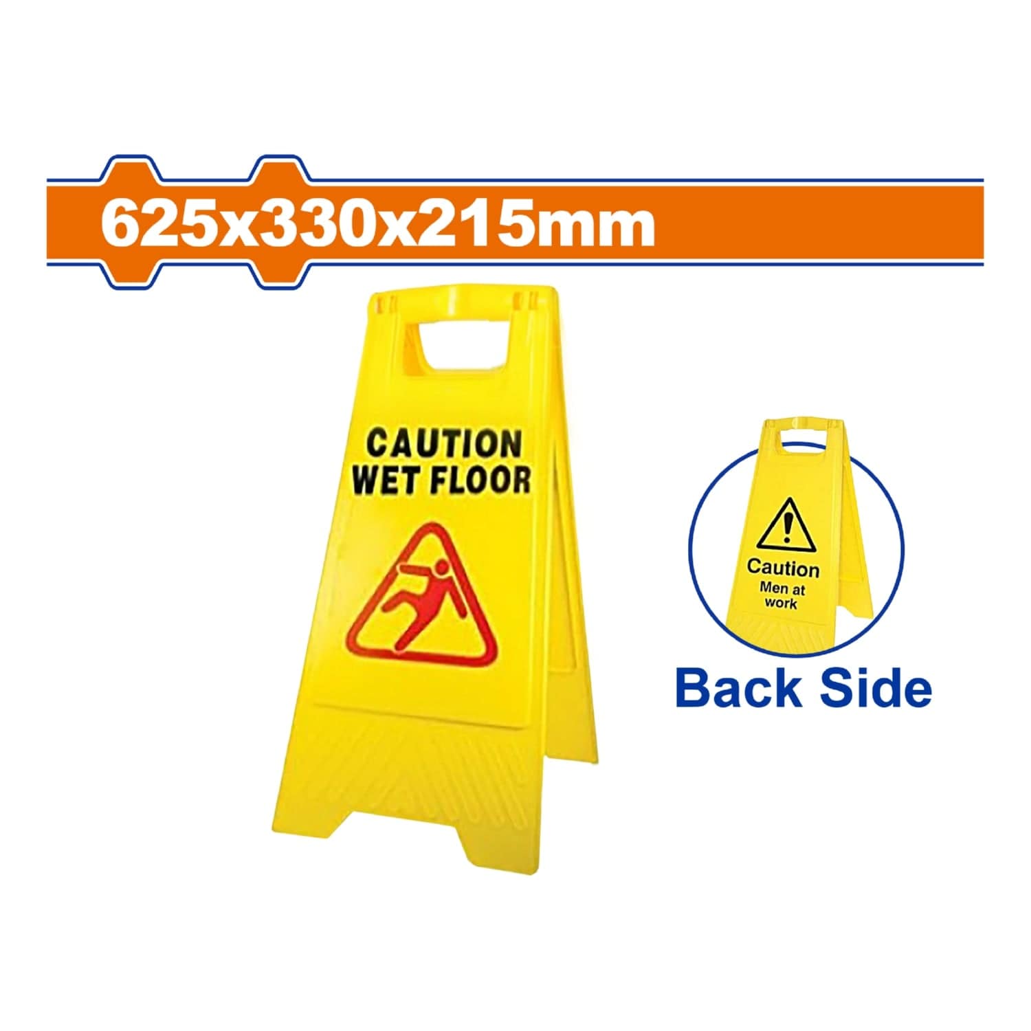 Señal Precaucion Piso Mojado O Húmedo Para Evitar Resbalones. Plegable Con Asa. 625×330×215Mm Aviso