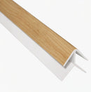 Perfil esquina exterior accesorio Cielo Raso PVC techo Fresno Madera Madera 5.95m  Resistente a Humedad Fácil Instalación Alta Durabilidad