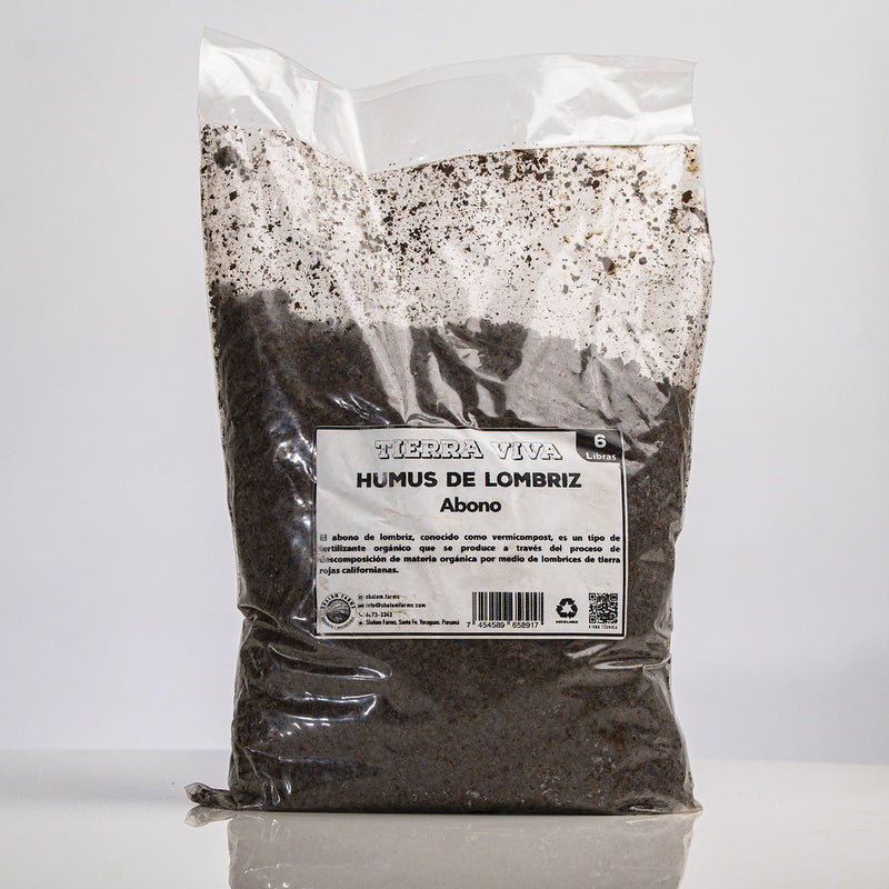 Abono o Hummus de lombriz 6 libras