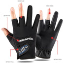 Guantes tres dedos pesca antideslizante