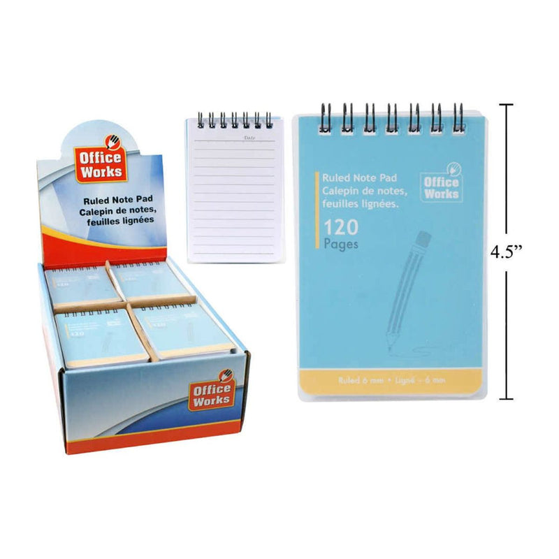 Bloc de notas con cubierta de plástico, 120 páginas