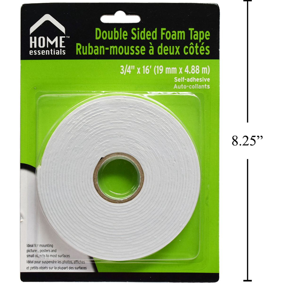 Cinta doble contacto 3/4&quot; x192 pies