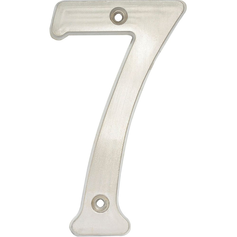 Numero 7 slim 4" cromo satinado Lock