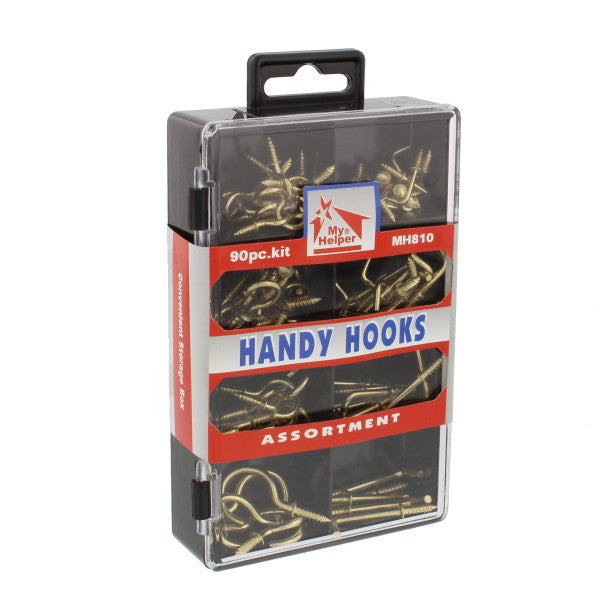 (90 piezas) Kit surtido de ganchos para techos