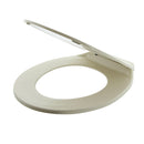 Tapa de asiento semi redondo para inodoro. Color hueso