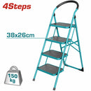 Escalera de 4 peldaños metálica  TOTAL TOOLS
