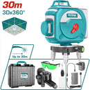 Kit Nivel Láser Autonivelante (Láser Verde). Rango de Trabajo: 0-30 m. Tres Planos 360° 3D