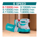 Lijadora Orbital de 5" (125mm) Litio de Batería de 20 V Incluye hojas de Lija.  No incluye Batería ni Cargador.