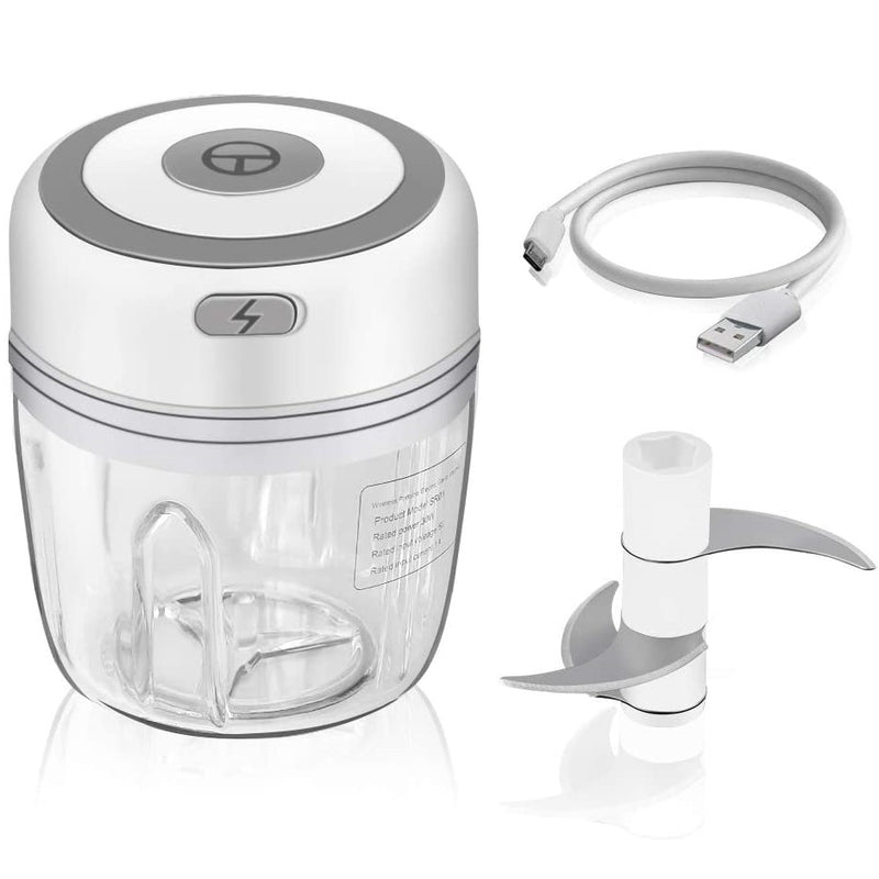 Mini procesador de alimentos eléctrico recargable con USB de 250ml