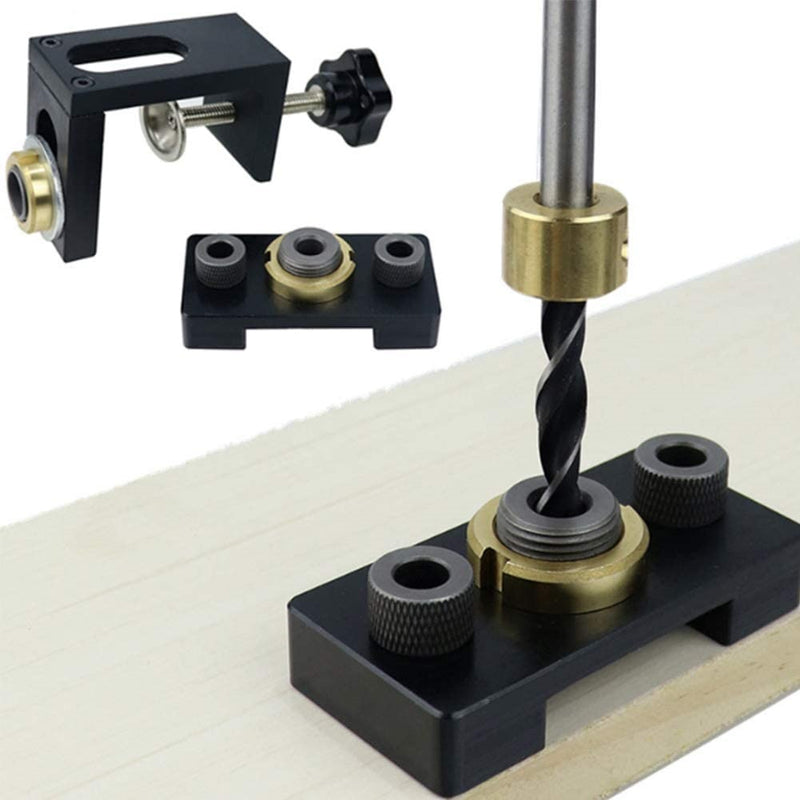 Kit de plantilla guía multifuncional para perforación de agujeros para madera 2 en 1