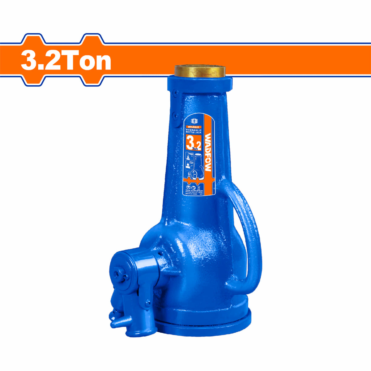 Gato de Tornillo 3.2 Ton. Alt. Min. 220mm. Alt. Max: 330mm.