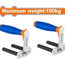 Portador de plancha para Drywall (1 par) Peso máx: 100kg. Mango blando. Fácil transporte.