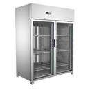 Congelador Industrial Acero Inox 2 Puertas Vidrio -22 ~-18℃ 1480*830*2010 Mm Ventilacion Interna.