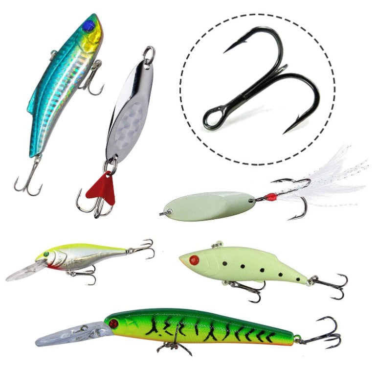Anzuelo de pesca triple 20 Pzas pack