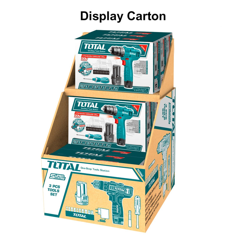 Combo del mes Total Taladro de Impacto 20V. Mandril: 1/2" y Batidora de Mano Inalámbrica 11.1V