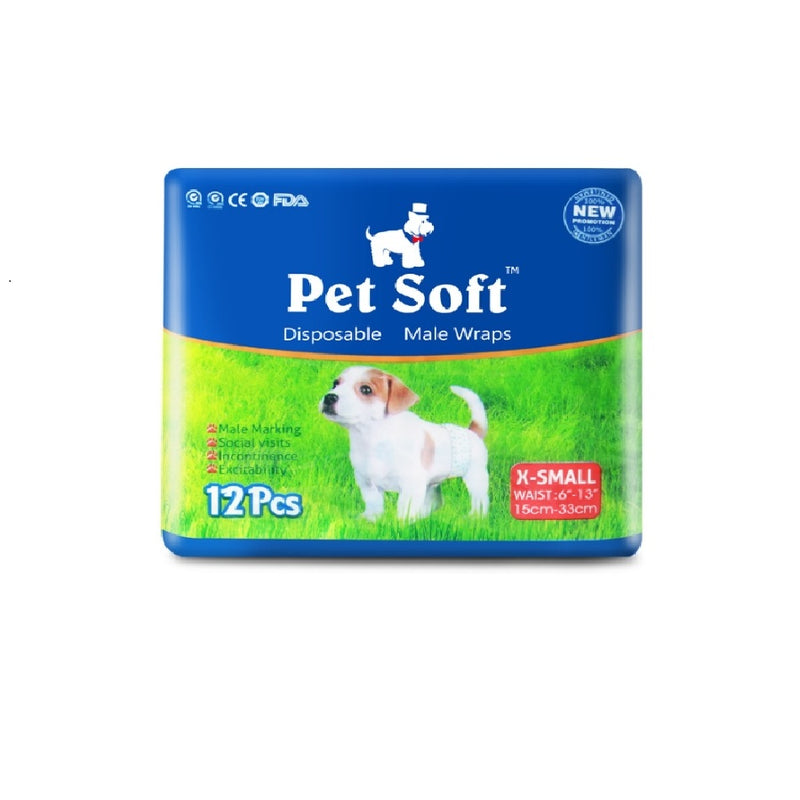 Pañales desechables para mascotas super absorbente. Tamaño Extra Pequeño