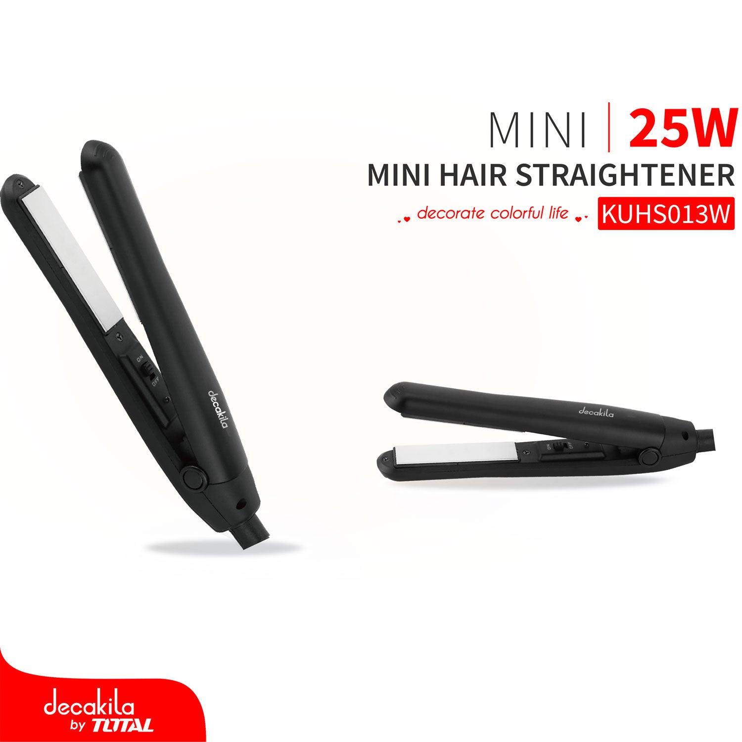 Plancha para el cabello 25W. 120V/60Hz. Placa de Aluminio 1.7cm