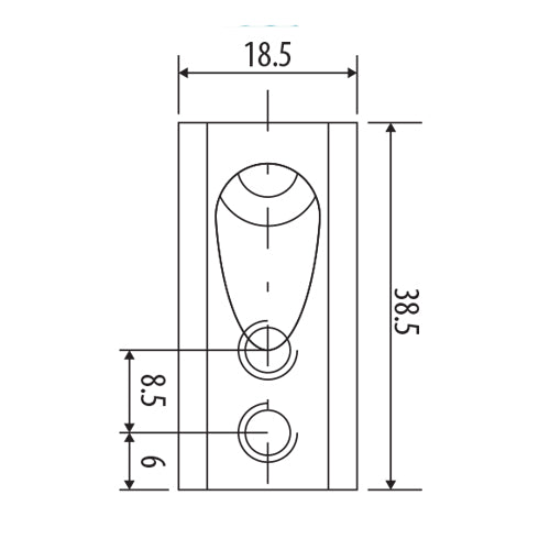 Conector heavy duty para conectar cabezal a la pared. Alta calidad. 10 años de garantia