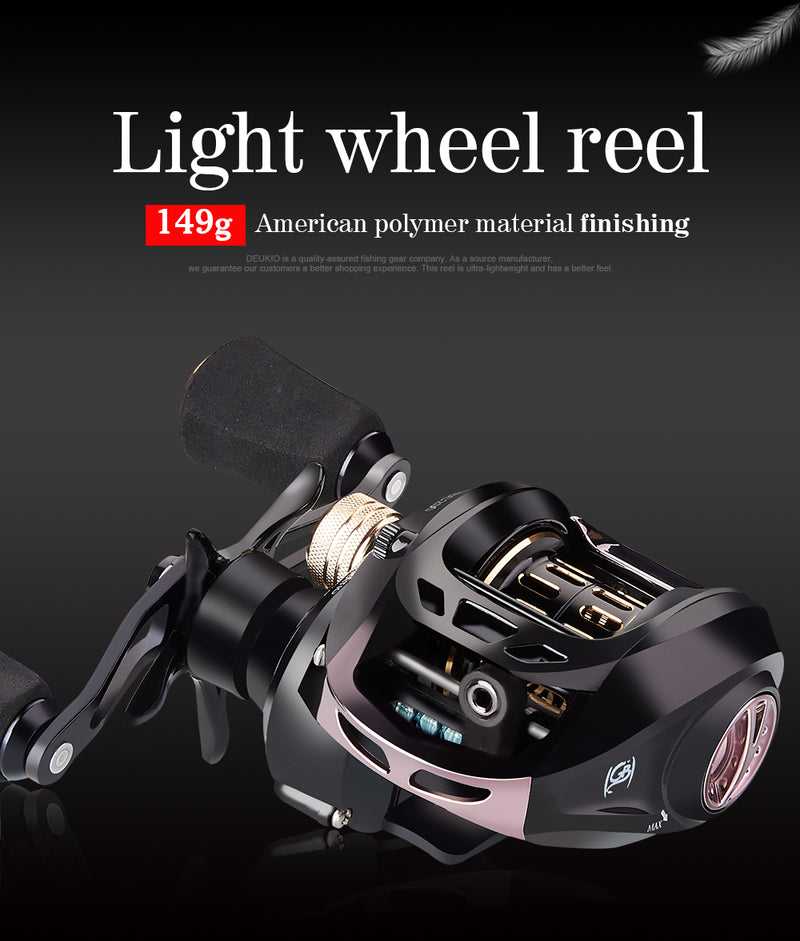 Carrete pesca Ultraliviano GB2000 casting Diestros