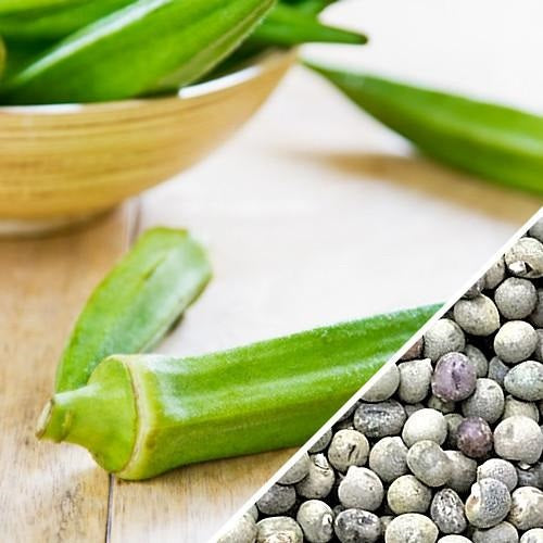 Semillas de ñaju (Okra) Clemson Spineless (100% Heirloom/No Híbrido/No GMO). 20 semillas aprox.