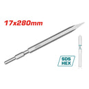 Cincel Puntiagudo 17x280mm para Demoledor Total 1300W UTH2130016