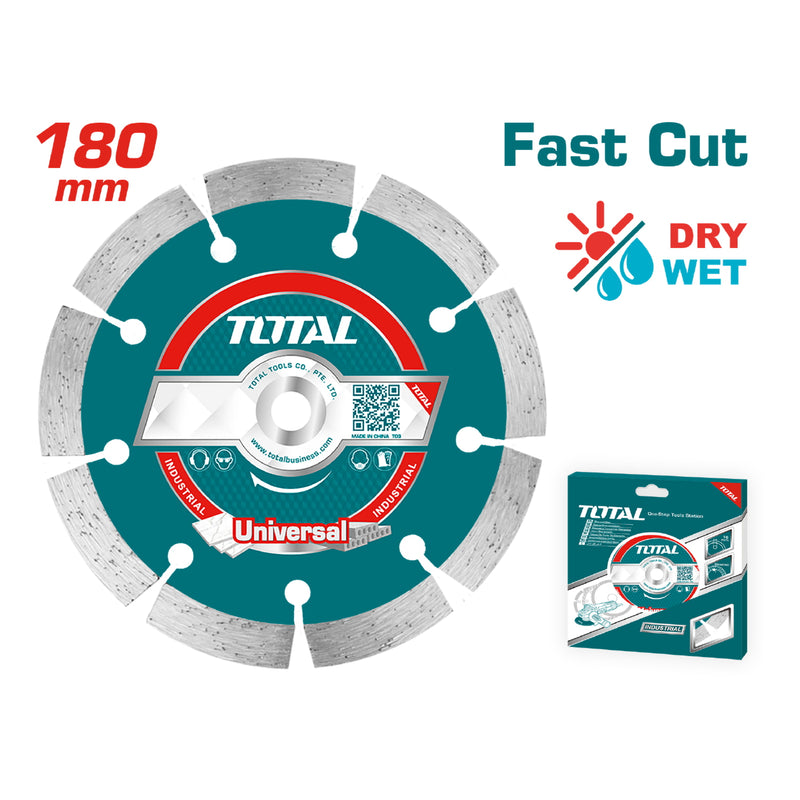 Discos de diamante para mármol y granito 7" Espesores 12-20mm. Corte seco