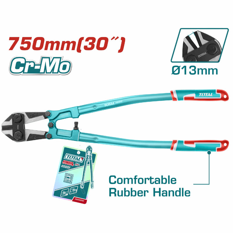 Cizalla Manual 30" Para cortar alambre y malla. Cr-Mo Mango cómodo. Rango corte: 13mm. Cortador de Pernos.