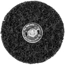Rueda Nylon negra abrasiva cepillo circular para taladro 4" elimina óxido, pintura