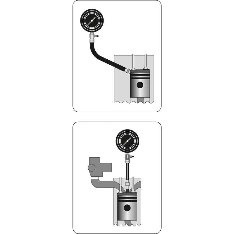 Probador de compresión profesional para motor gasolina 300PSI