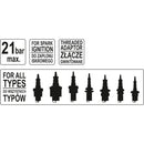 Probador de compresión profesional para motor gasolina 300PSI