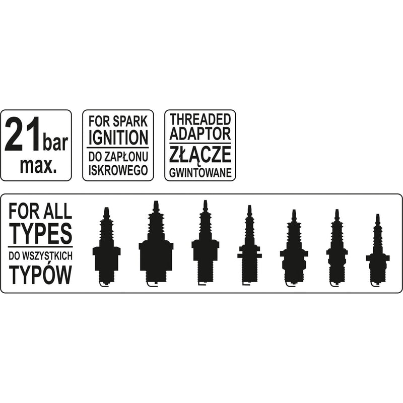Probador de compresión profesional para motor gasolina 300PSI