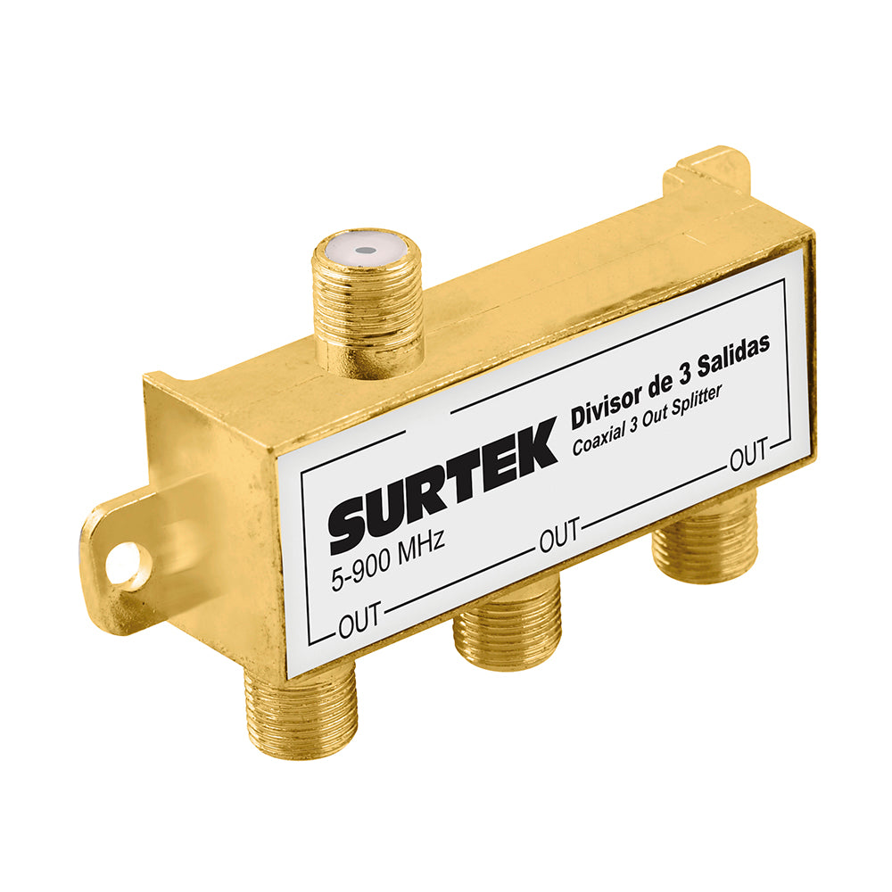Divisor coaxial 1 entrada 3 salidas Surtek