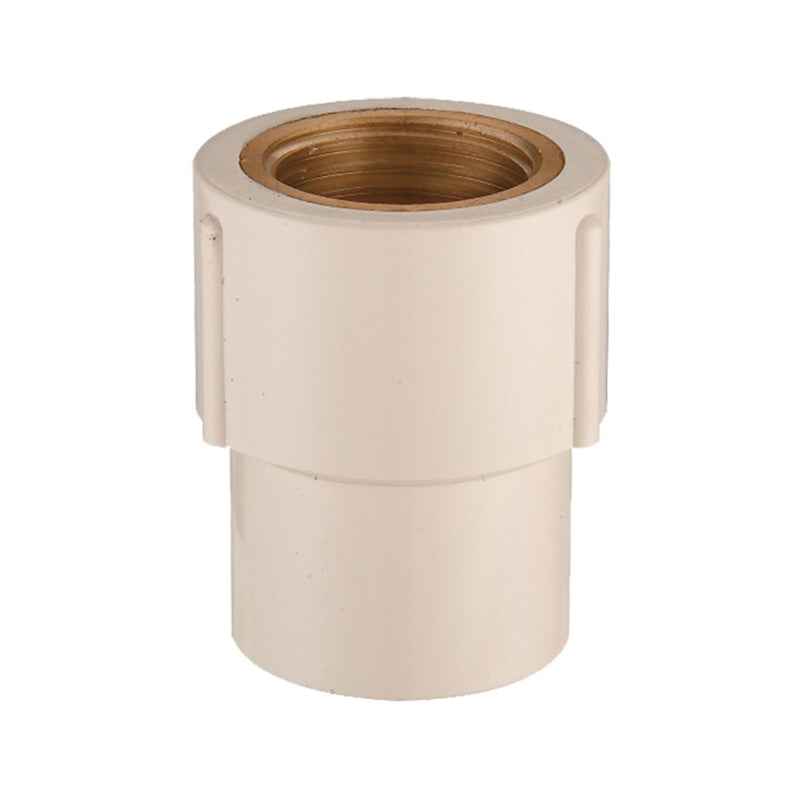Adaptador hembra CPVC con inserto metálico bronce roscado 1/2"