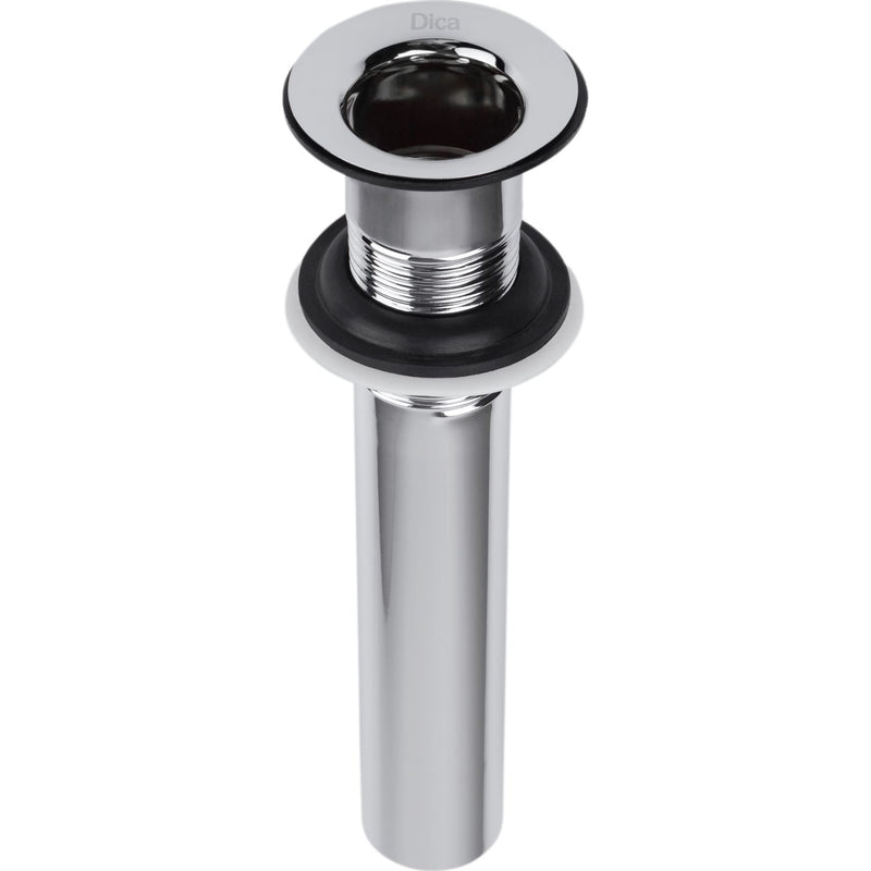 Desagüe de latón para lavamanos sin rebosadero