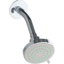 Regadera ducha ecológica de cebolla con brazo y chapetón. Cuerpo ABS .Brazo  y chapetón en acero.