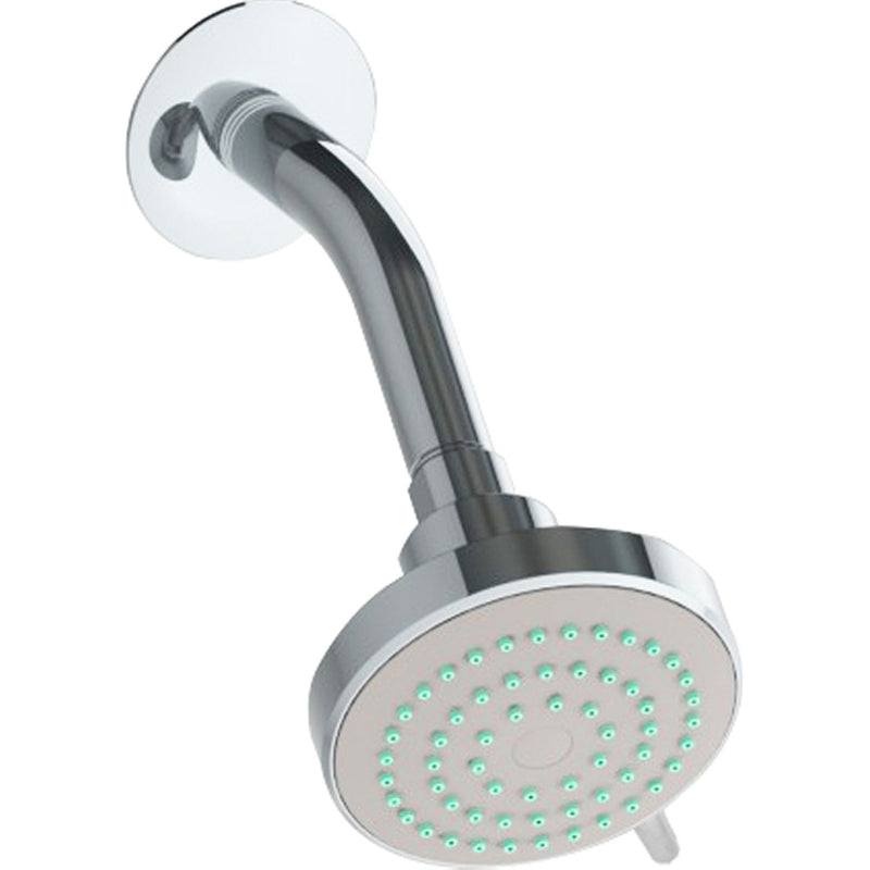 Regadera ducha ecológica de cebolla con brazo y chapetón. Cuerpo ABS .Brazo  y chapetón en acero.