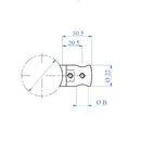 Soporte Para Barras Laterales De 12.7 Mm Acabado Espejo316.