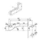 CONECTOR SUPERIOR EN L. SATINADO