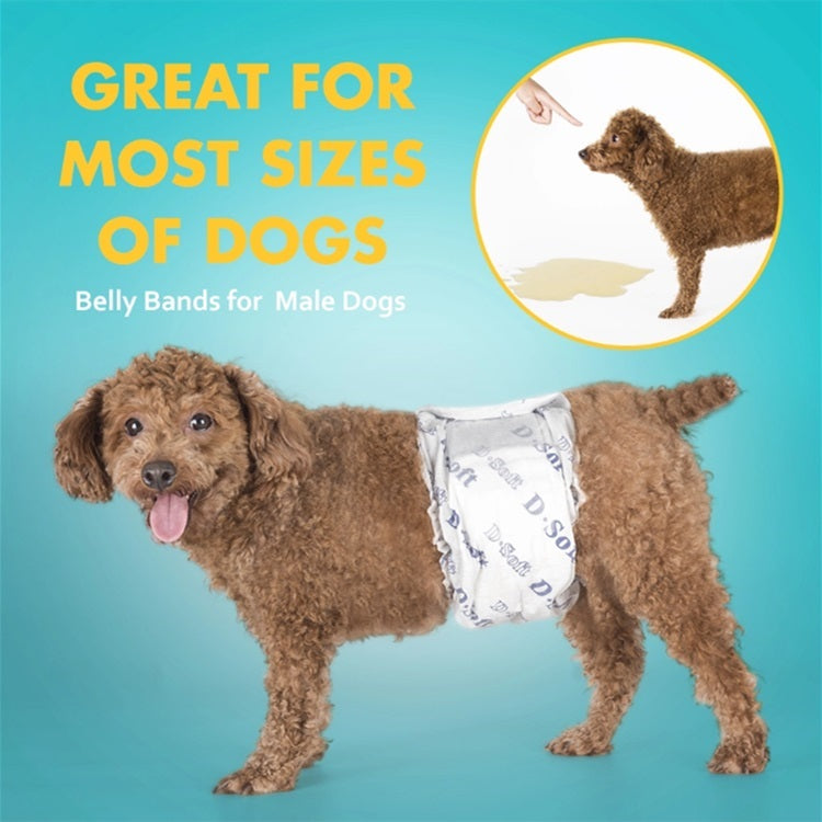 Pañales desechables para mascotas super absorbente. Tamaño Mediano