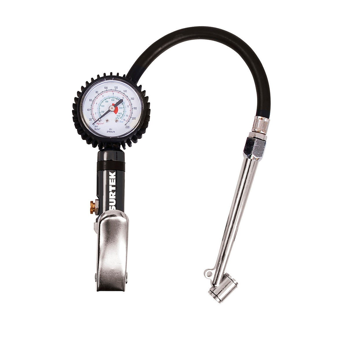 Inflador con manometro 1/4" NPT. Uso pesado