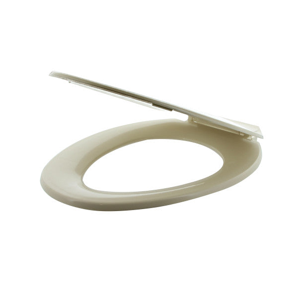Tapa de asiento alargado para inodoro. Color hueso