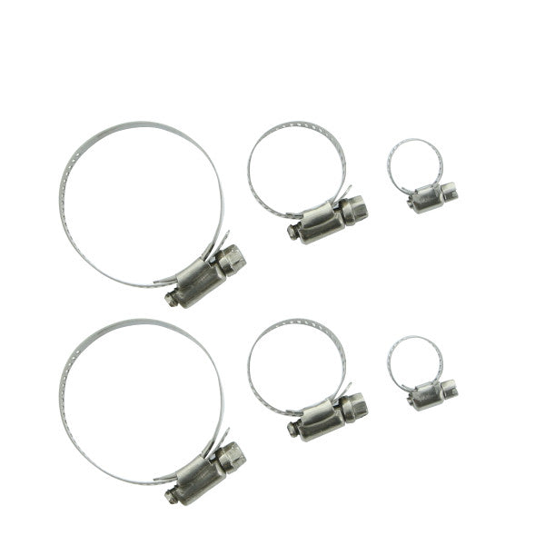 (6 piezas) Abrazaderas de acero inoxidable